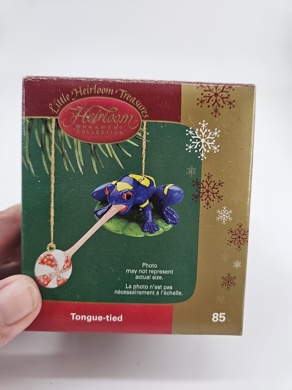 Carlton Cards Little Heirloom Treasures "Tongue-tied" Tree Frog #85 Ornament